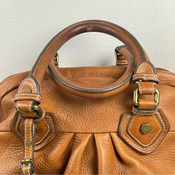 Marc by Marc Jacobs Classic Q Brown Leather 2Way Shoulder Bag Y2K Strap Vintage - Picture 3 of 12